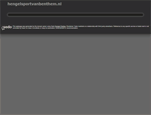 Tablet Screenshot of hengelsportvanbenthem.nl